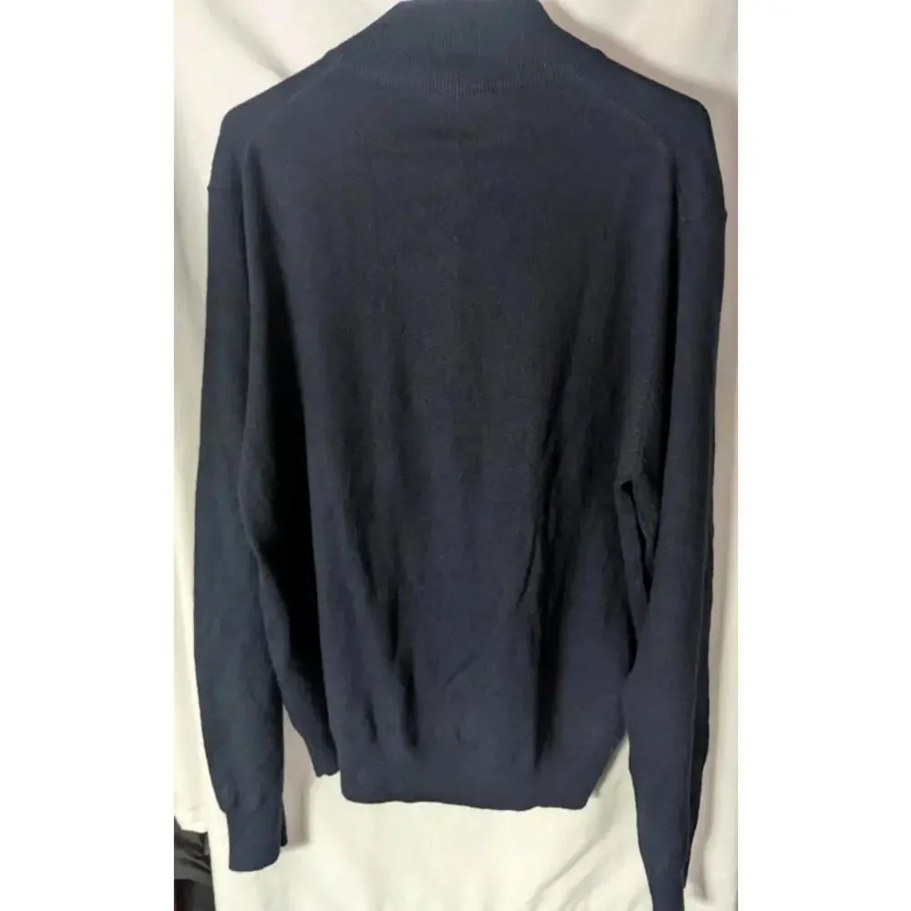 Vintage New Sensation Men's XL Full Zip Cashmere Blend Sweater - Picture 2 of 6